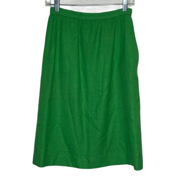 Vintage Dresses & Skirts - Vintage JH Collectibles Skirt‎ Green With Pockets